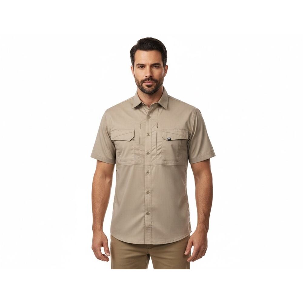EOTAC Operator Grade Men’s M Tactical Shirt Khaki Vented Back Concealed Carry Ut
